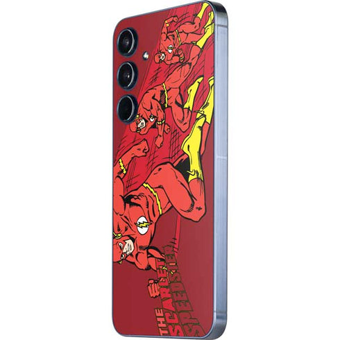 DC Comics The Flash Classic Art in Sequence Running pose Galaxy A55 5G Skin